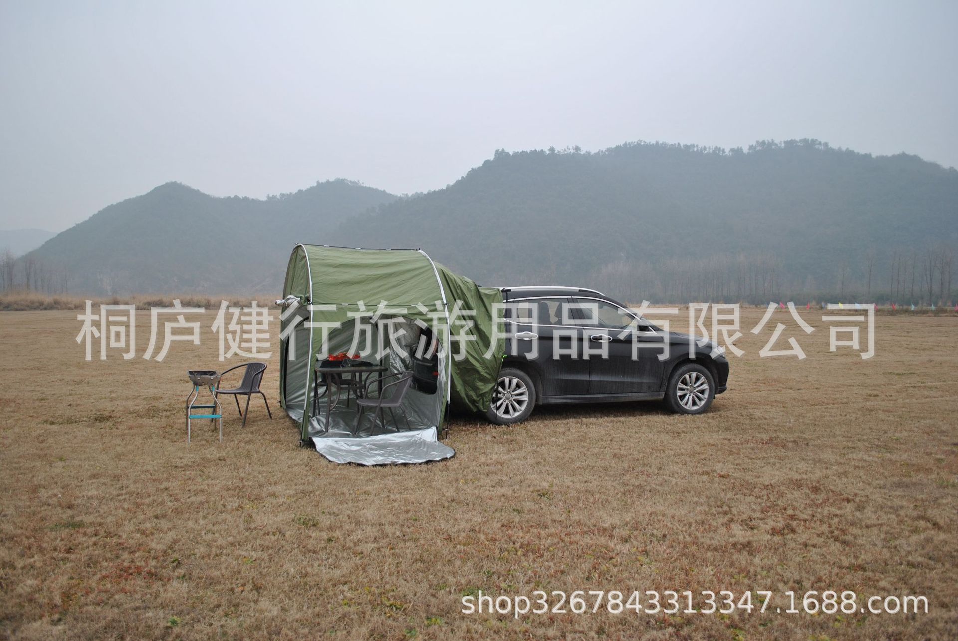 Cheap Goat Tents Outdoor Car Trunk Tent Sunshade Rainproof Tailgate Shade Awning Tent For SUV Car Self Driving Tour Barbecue Camping Tool   